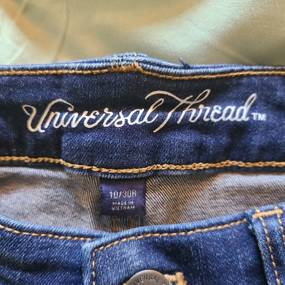 Women's Blue Denim Shorts - Picture 3 of 3